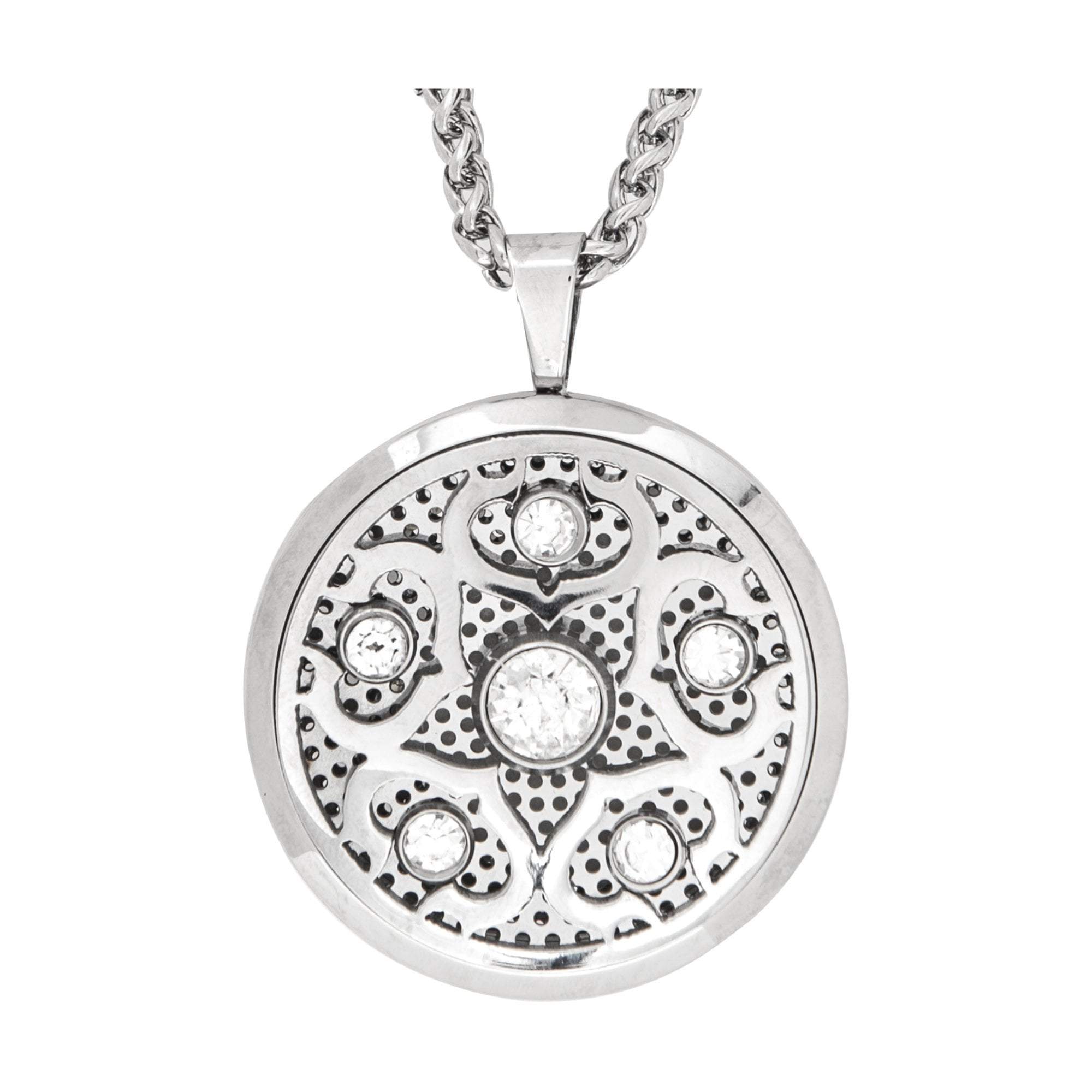 Crystalized Aromatherapy Locket Necklace