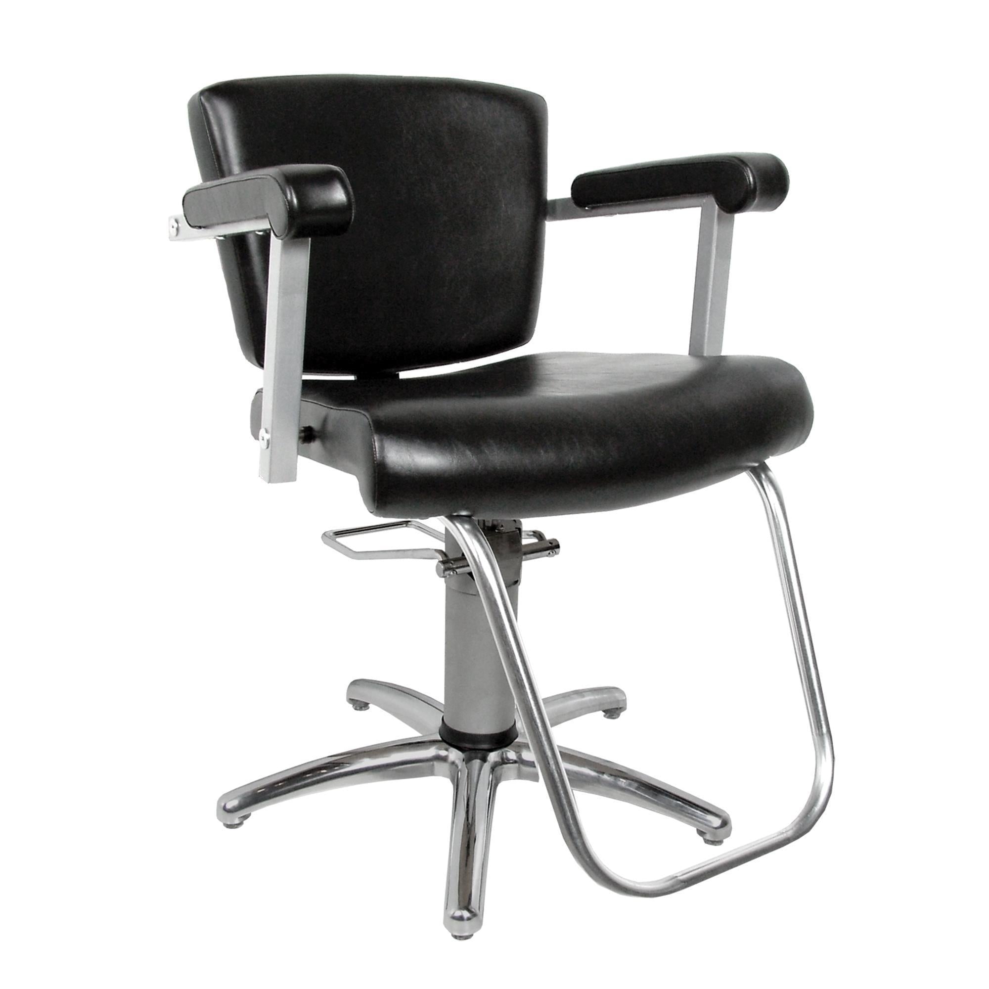 Collins Vittoria Hydraulic Styling Chair with Slim Star Base, Black Cherry