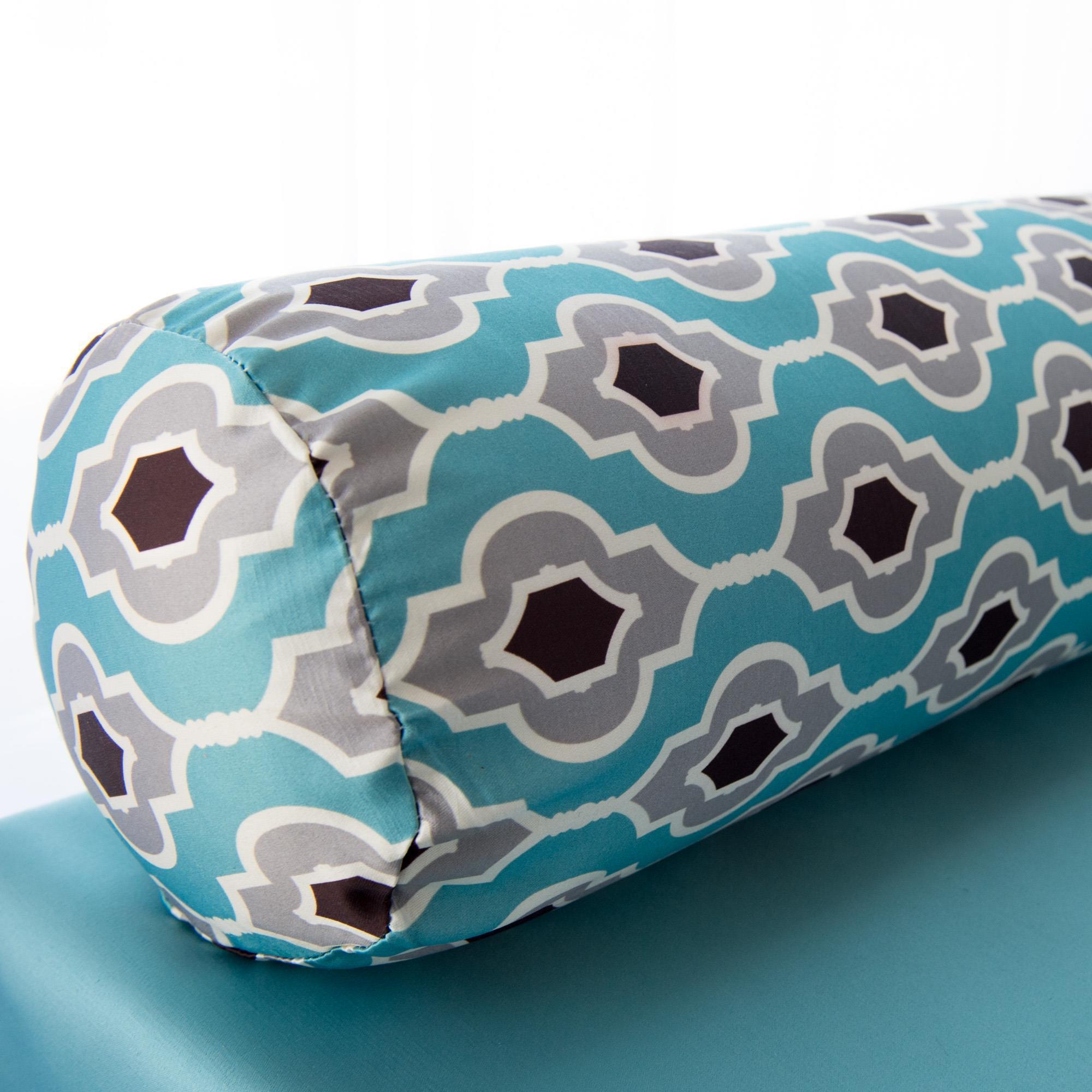 Sposh Bolster Cover / Moroccan / Blue Agate / 8 in