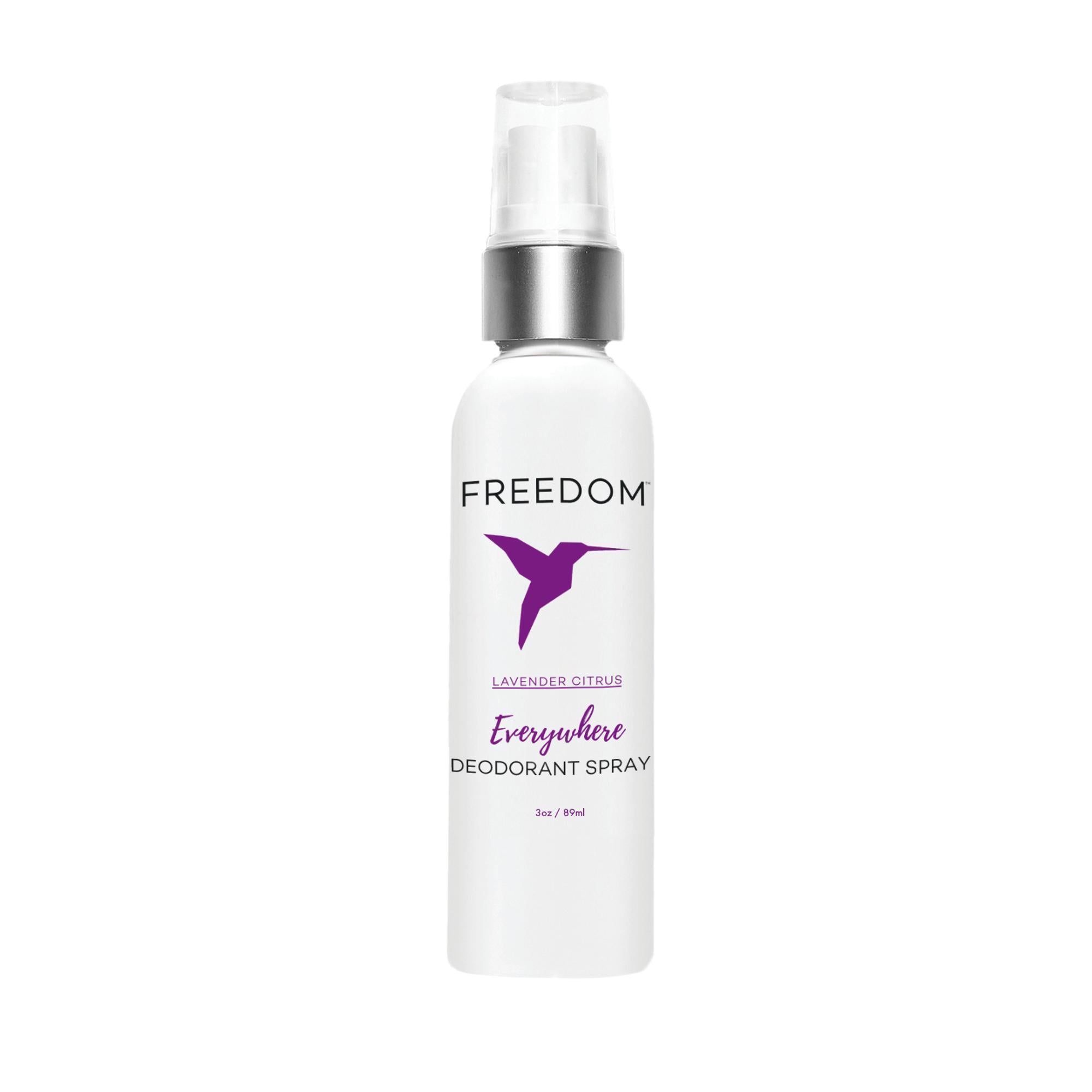 Freedom Natural Deodorant Everywhere Spray, Lavender Citrus, 3 oz