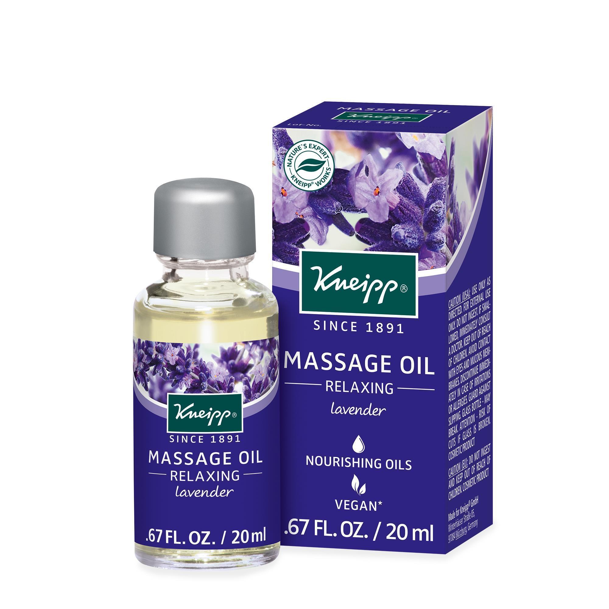 Kneipp Relaxing Lavender Massage Oil, 0.67 oz