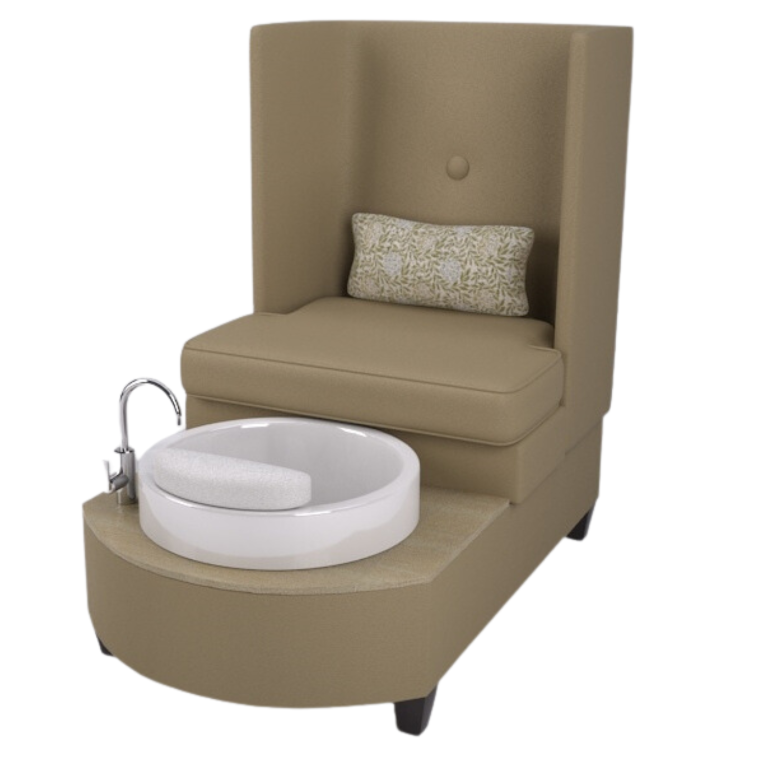 Michele Pelafas Custom Stella Pedicure Chair and Pedicure Cart
