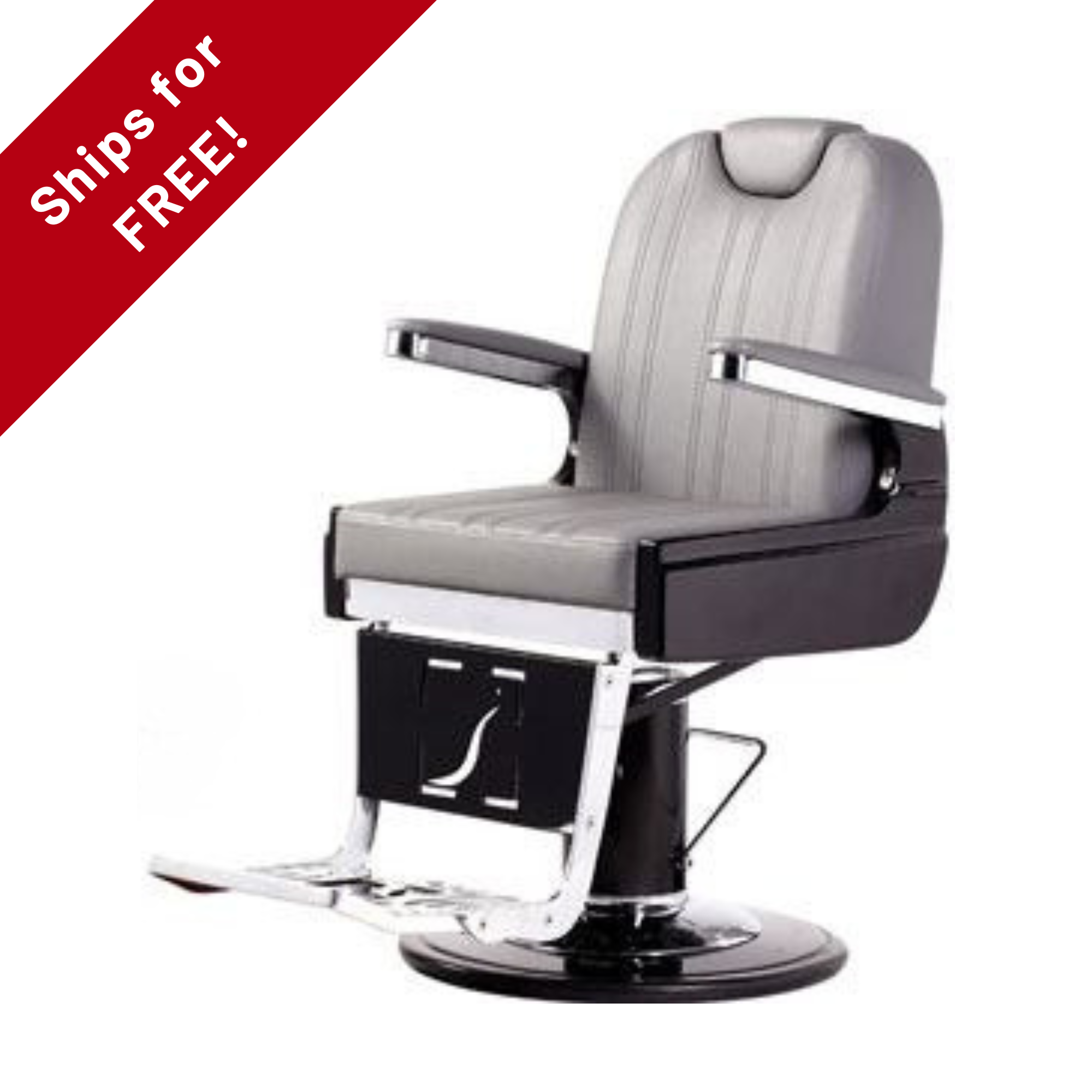 Confort Eco Barber Chair, Cream Upholstery