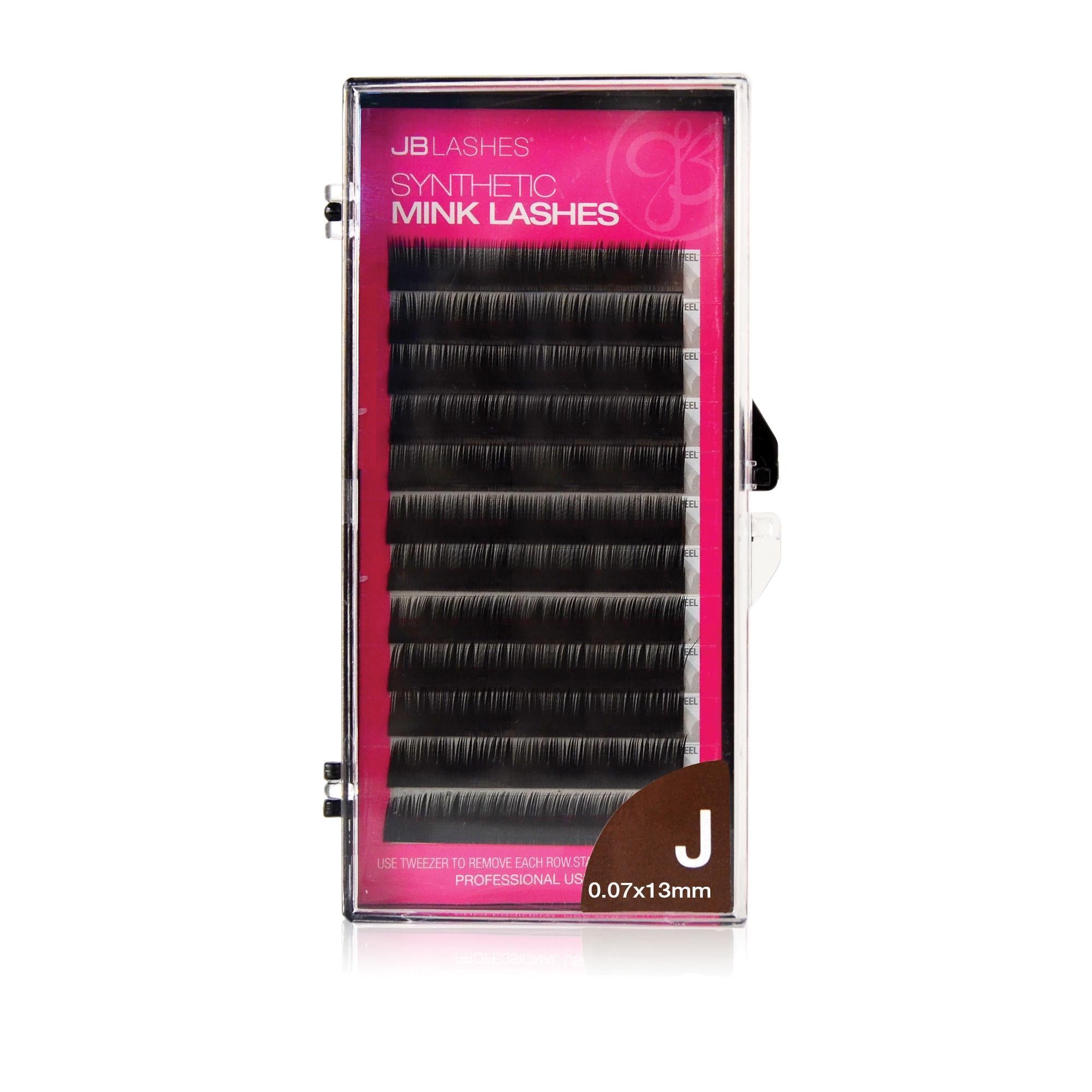 Lash Extensions, Strips, Acces 13mm / 0.07mm JB Lashes J-Curl Mink Lashes