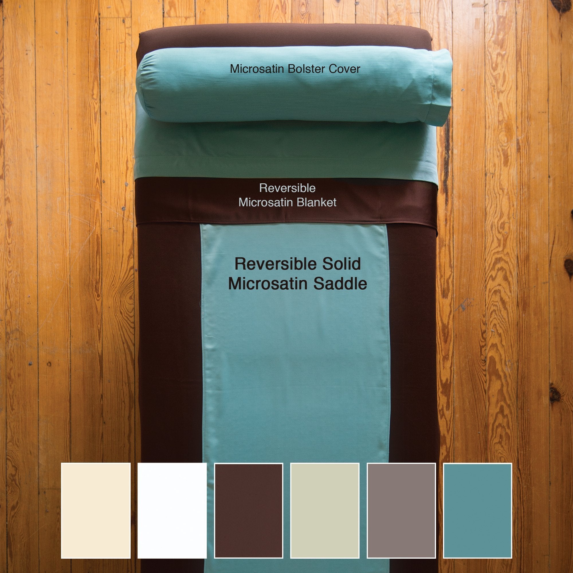 Sheets, Blankets & Accessories Sposh Reversible MicroSatin Saddle / White